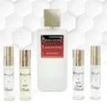 brecourt-paris-lamoureuse-perfume-bottle-on-rose-petals-with-peach-and-violet-florals-romantic-fruity-floral-scent-in-nigeria